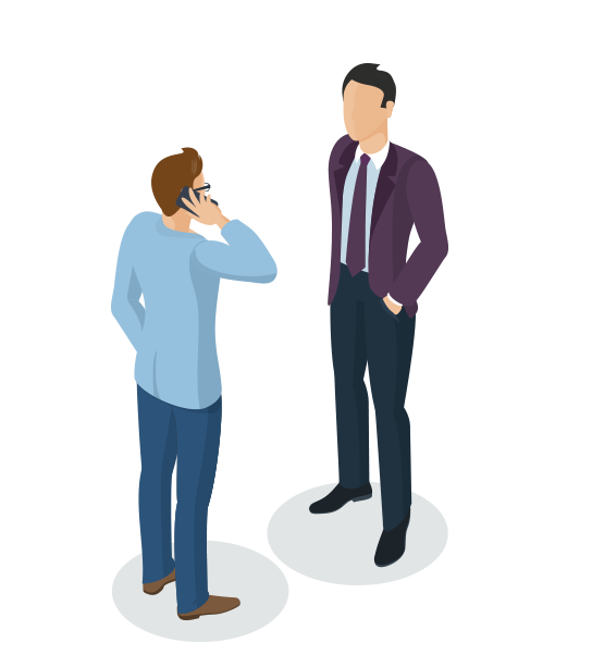 ビル営業本部のイラスト